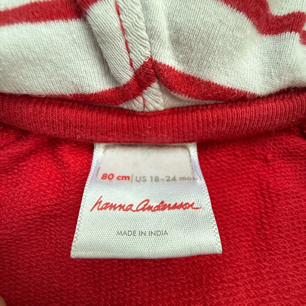 Hanna Andersson Bear Ear Hoodie 18-24 Months - Picture 6 of 7